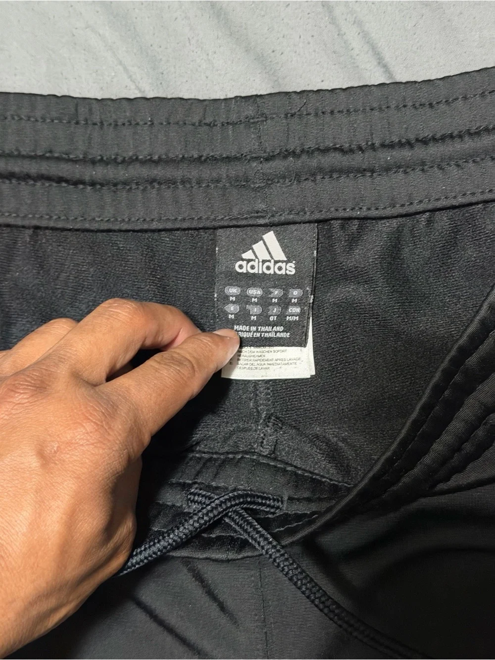 Size M adidas Track Pants Y2K Black Purple Striped